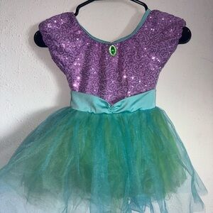 Revolution Purple and Green Kids Dance Costume